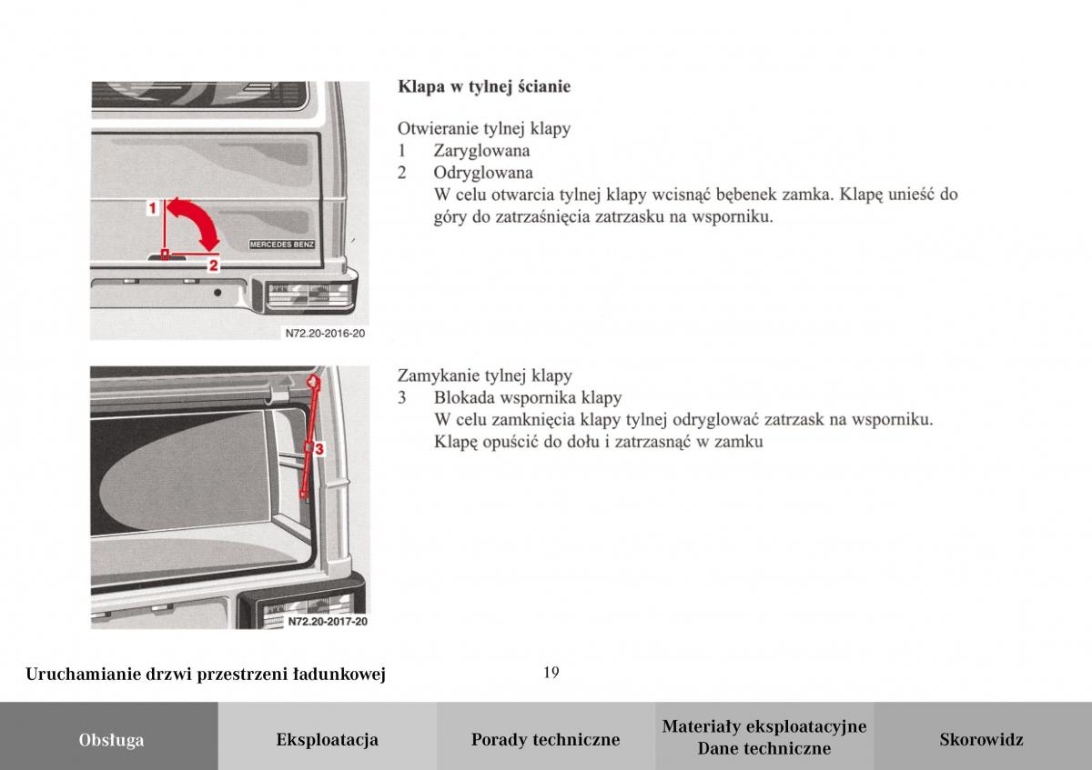 Mercedes Benz Vario instrukcja obslugi / page 21