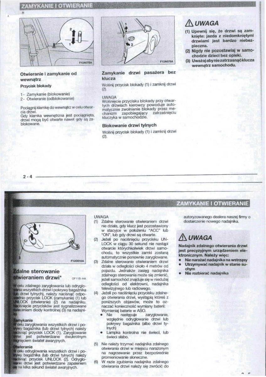 Mitsubishi Carisma instrukcja obslugi / page 8