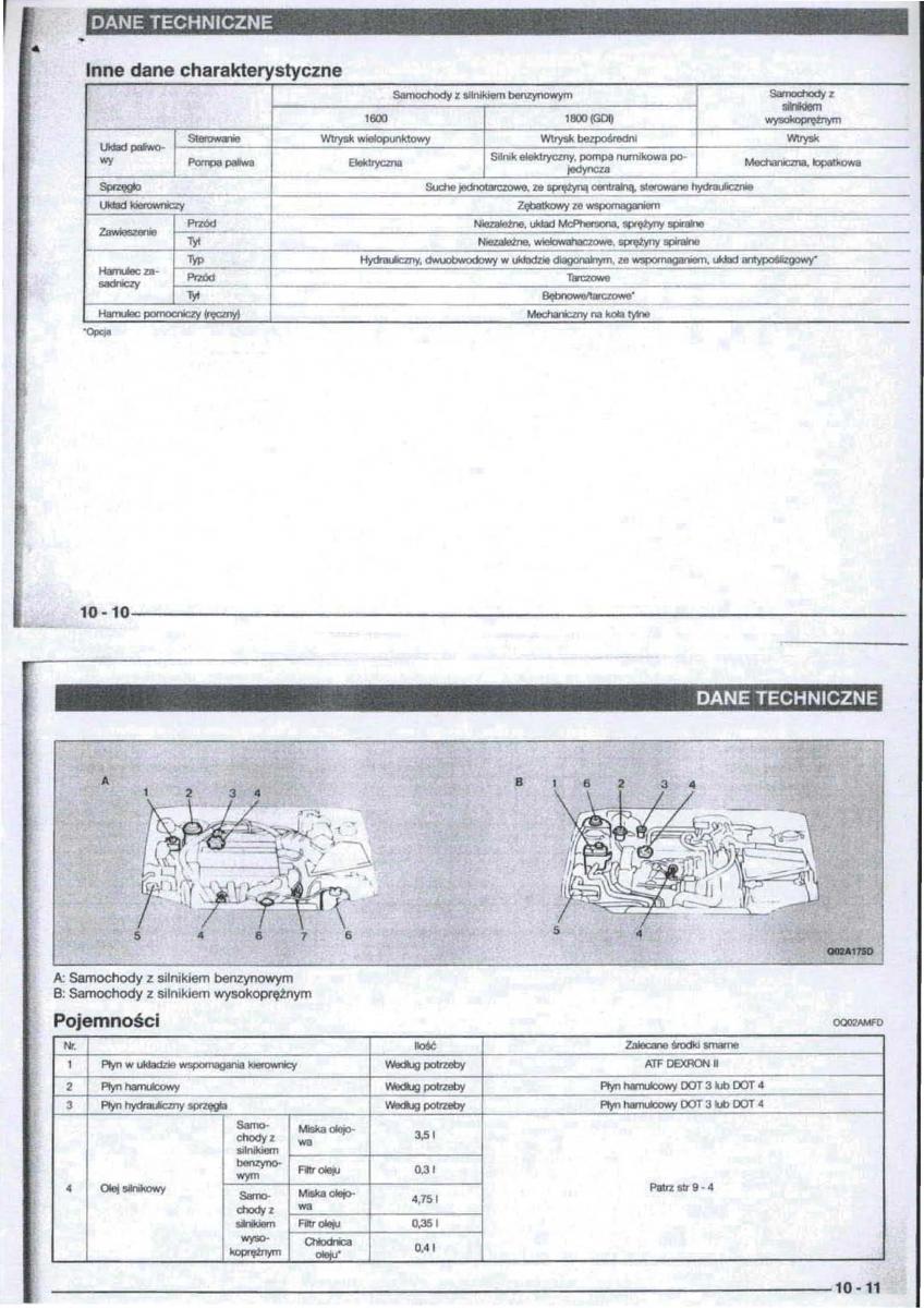 Mitsubishi Carisma instrukcja obslugi / page 100