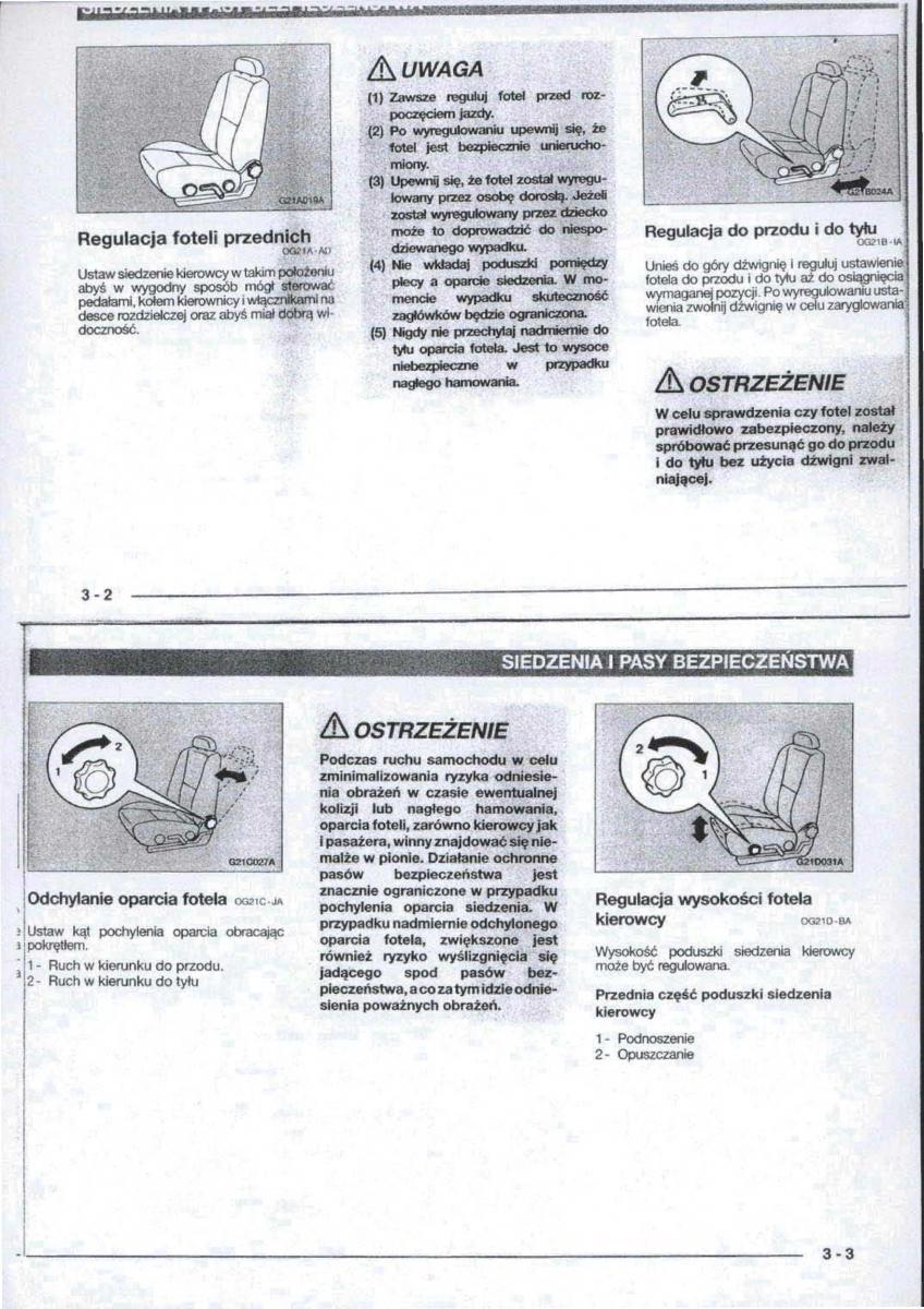 Mitsubishi Carisma instrukcja obslugi / page 15