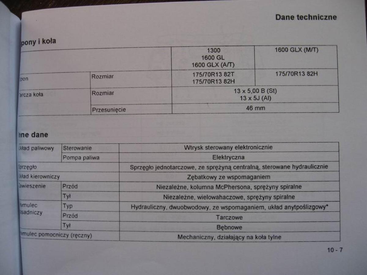 Mitsubishi Colt V 5 CJO instrukcja obslugi / page 166