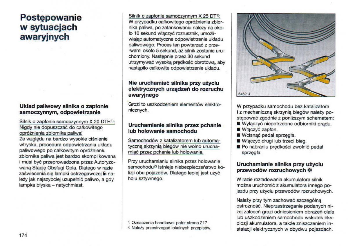 Opel Omega Vauxhall Omega B FL instrukcja obslugi / page 175