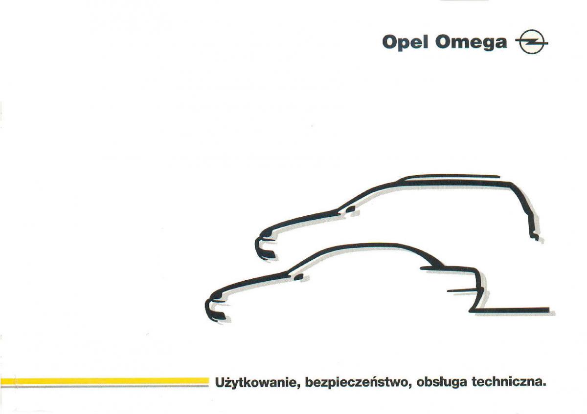 Opel Omega Vauxhall Omega B FL instrukcja obslugi / page 1