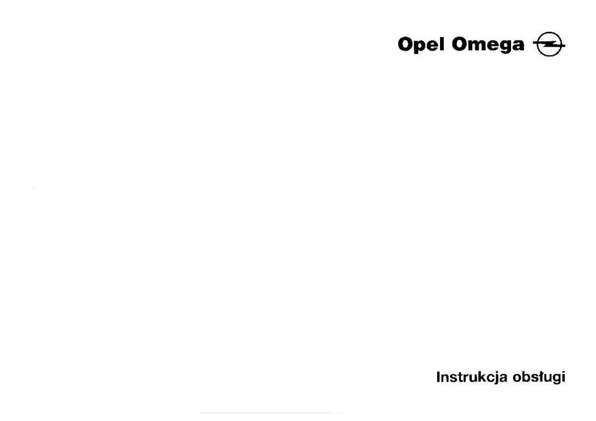 Opel Omega Vauxhall Omega B FL instrukcja obslugi / page 2