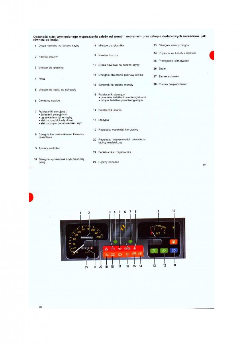 Renault 19 instrukcja obslugi / page 9