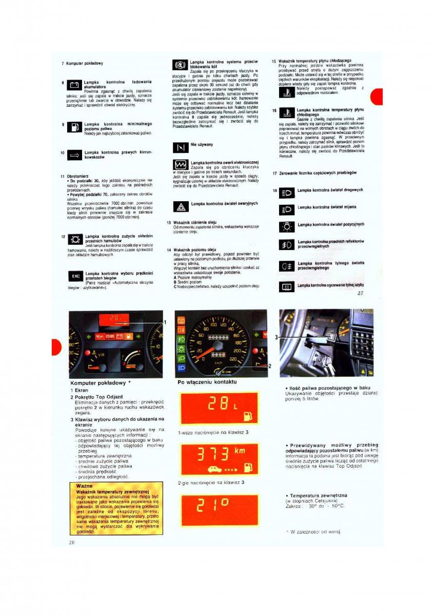 Renault 19 instrukcja obslugi / page 14