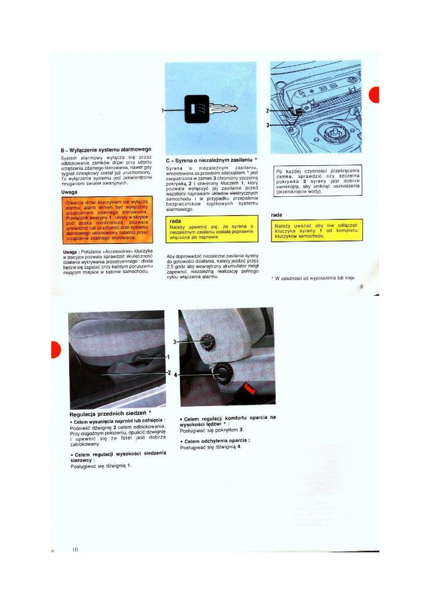 Renault 19 instrukcja obslugi / page 5
