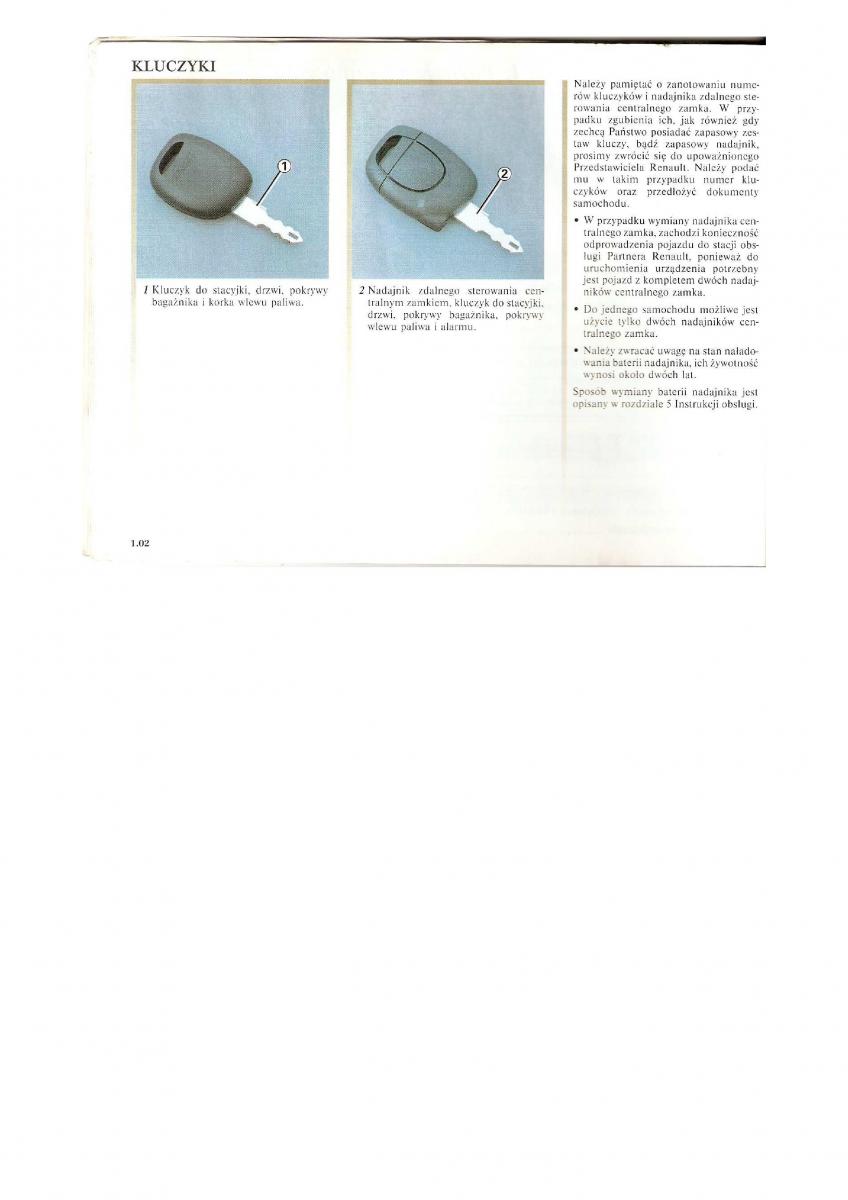 Renault Clio II PHI instrukcja obslugi / page 8