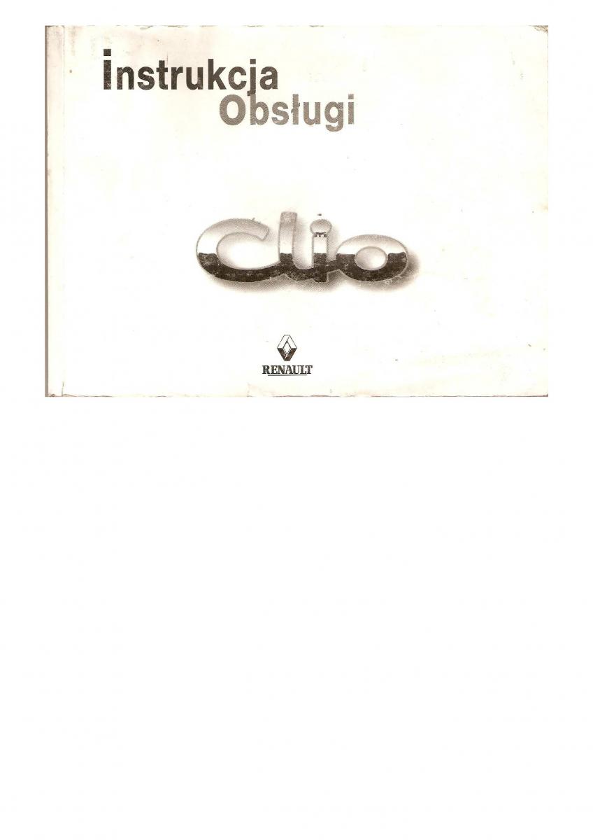 Renault Clio II PHI instrukcja obslugi / page 1