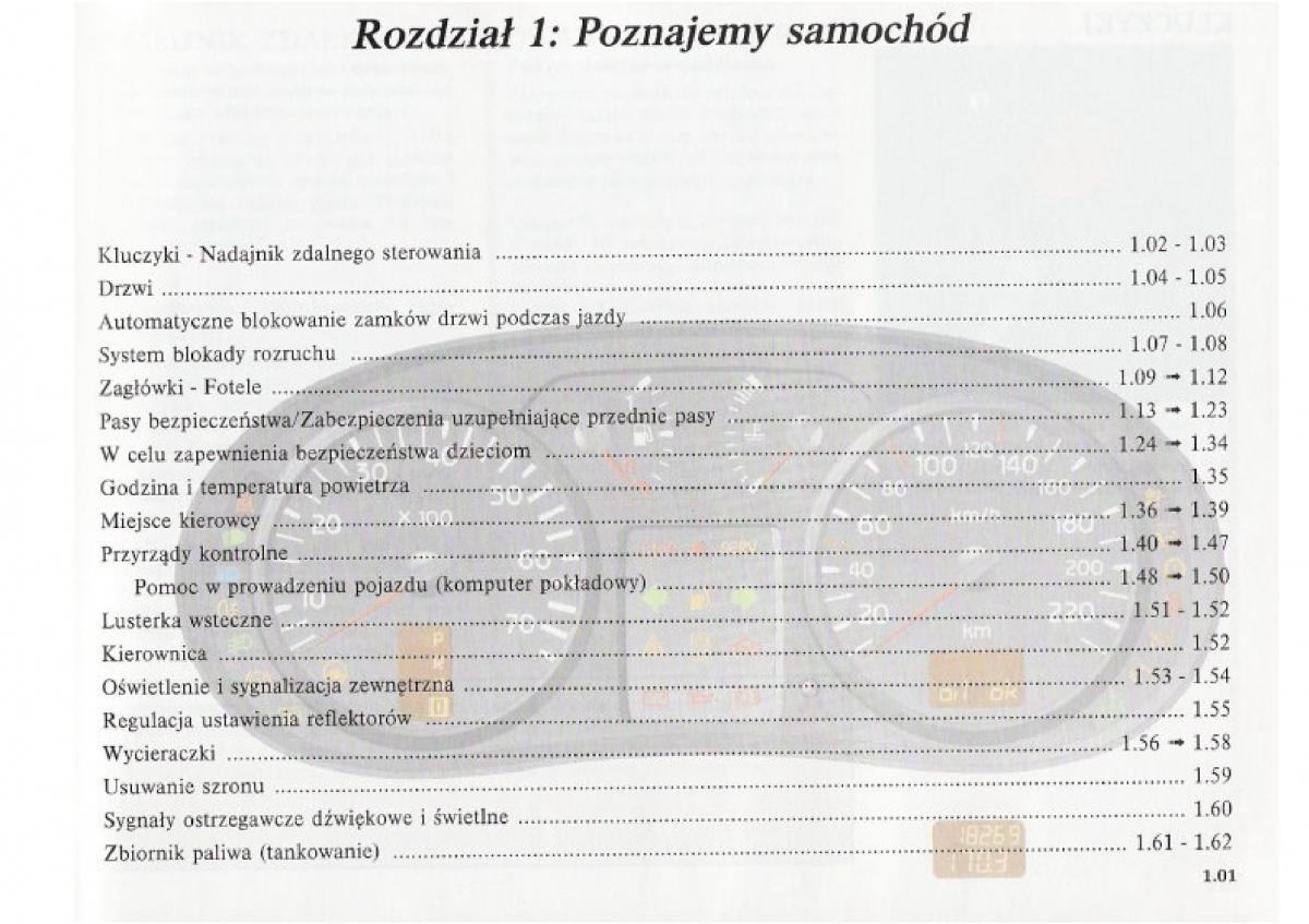 Renault Clio II PHII instrukcja obslugi / page 9