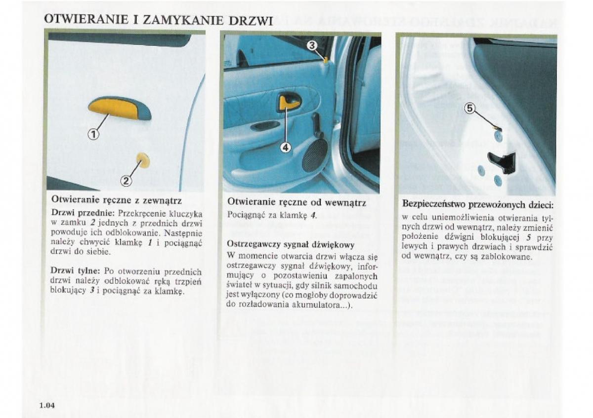 Renault Clio II PHII instrukcja obslugi / page 12