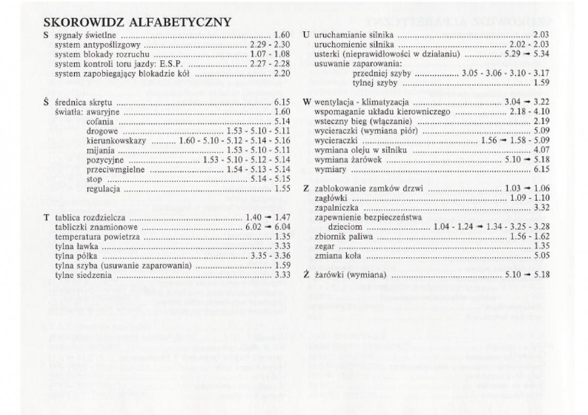 Renault Clio II PHII instrukcja obslugi / page 206