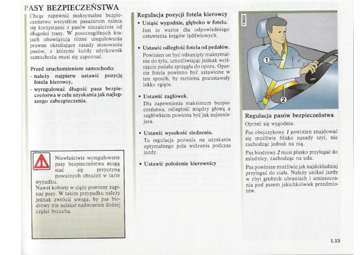Renault Clio II PHII instrukcja obslugi / page 21