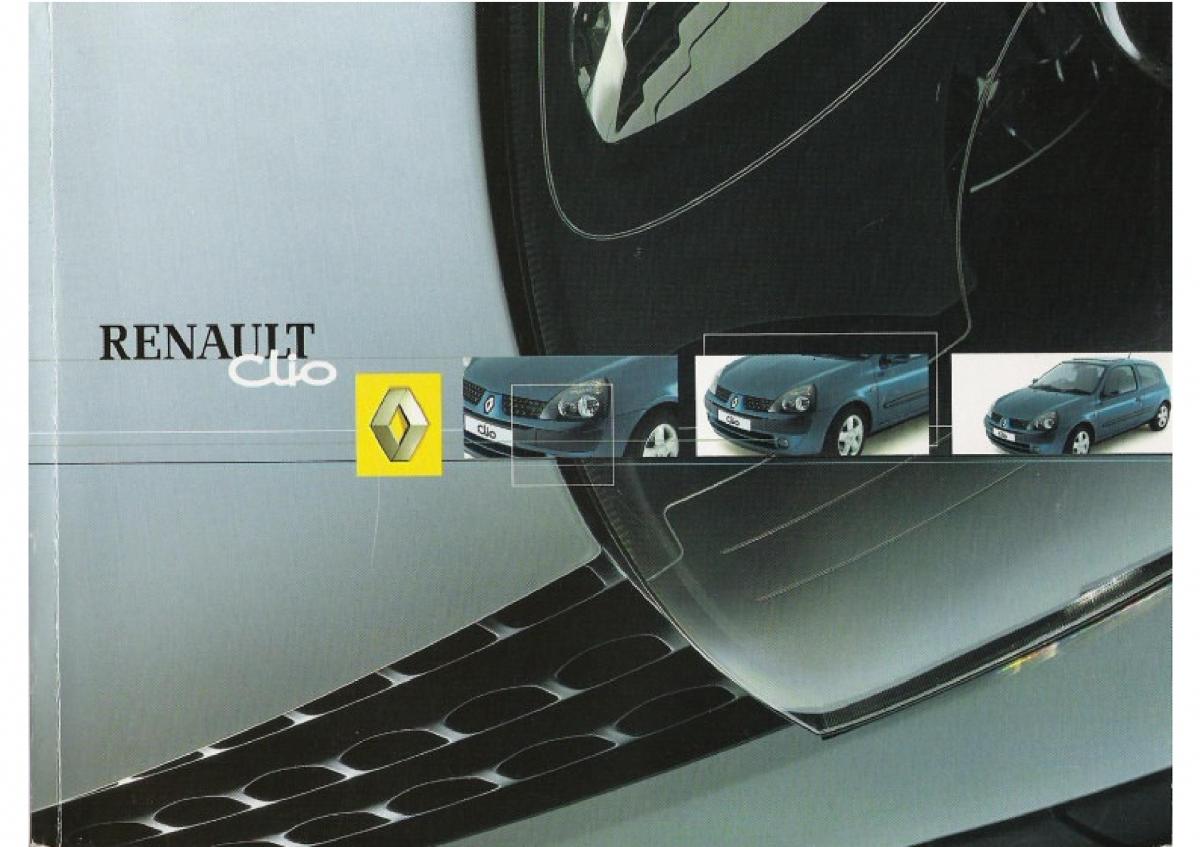 Renault Clio II PHII instrukcja obslugi / page 1