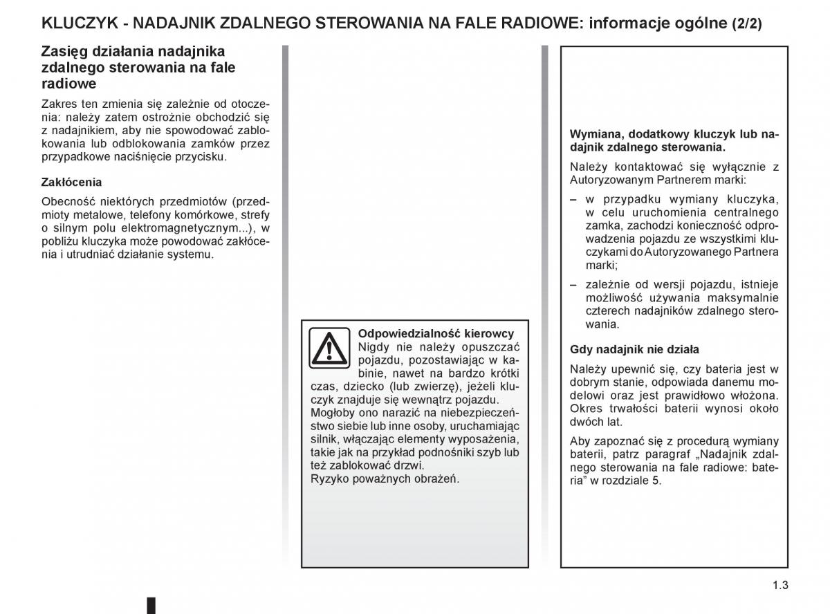 Renault Clio III PHII instrukcja obslugi / page 9
