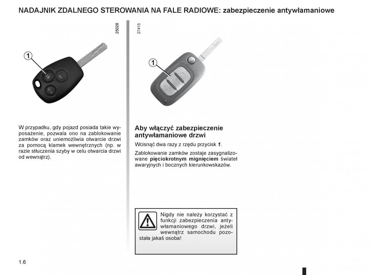 Renault Clio III PHII instrukcja obslugi / page 12