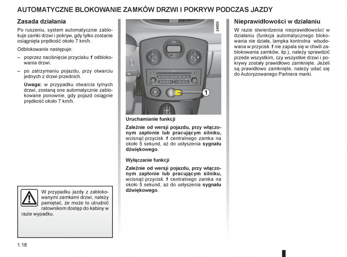 Renault Clio III PHII instrukcja obslugi / page 24
