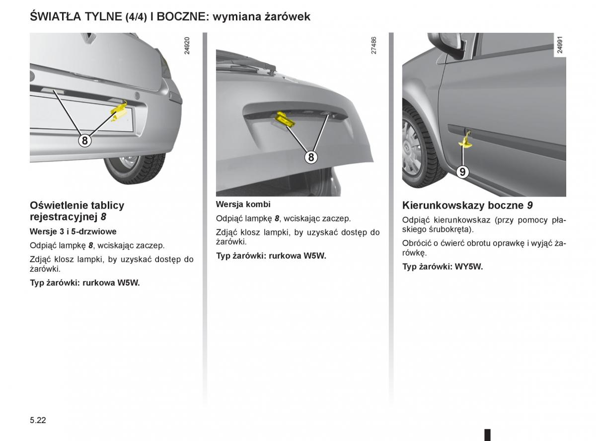 manual Renault Clio Renault Clio III PHII instrukcja page
