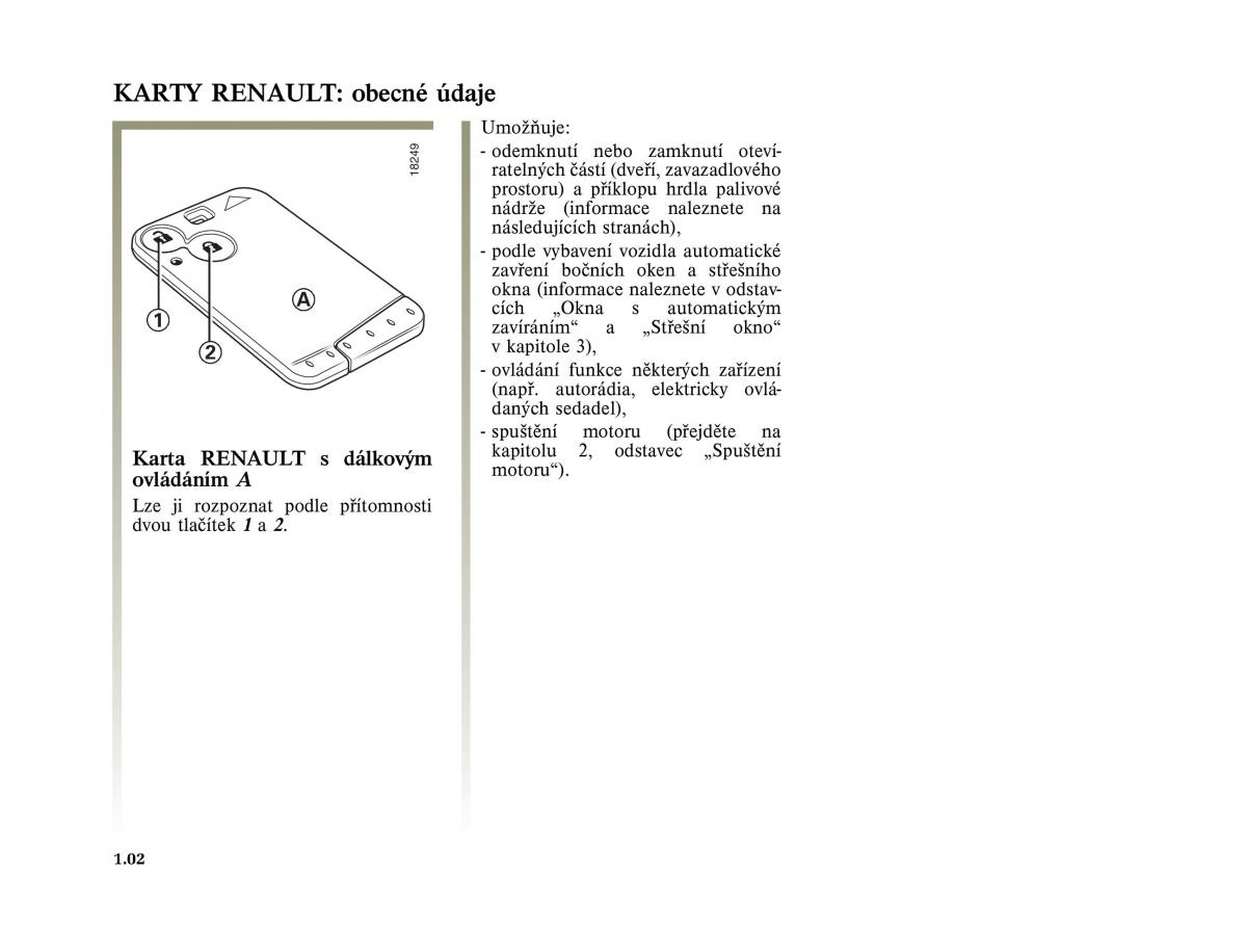 Renault Vel Satis instrukcja obslugi / page 12