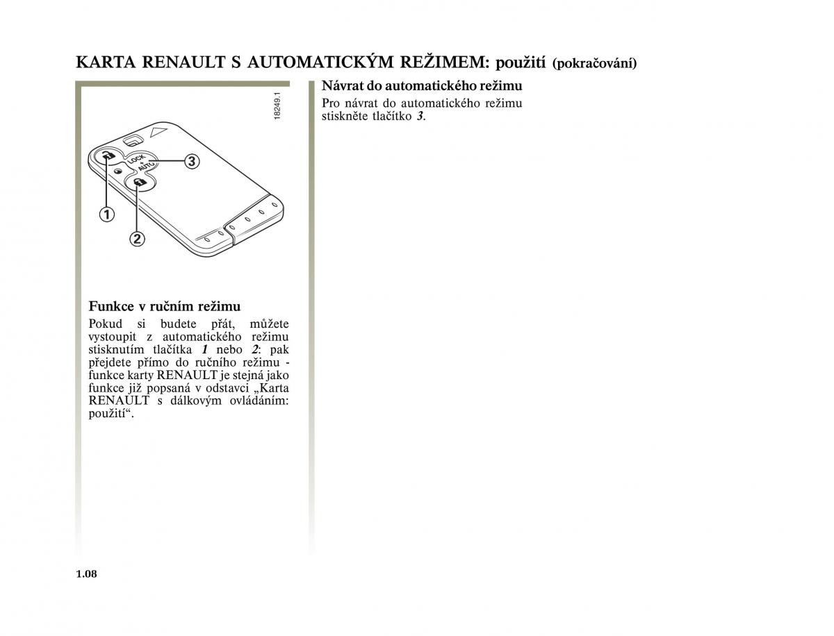 Renault Vel Satis instrukcja obslugi / page 18