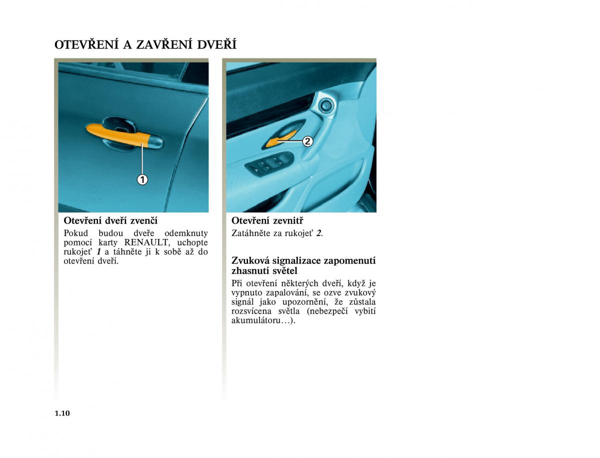 Renault Vel Satis instrukcja obslugi / page 20