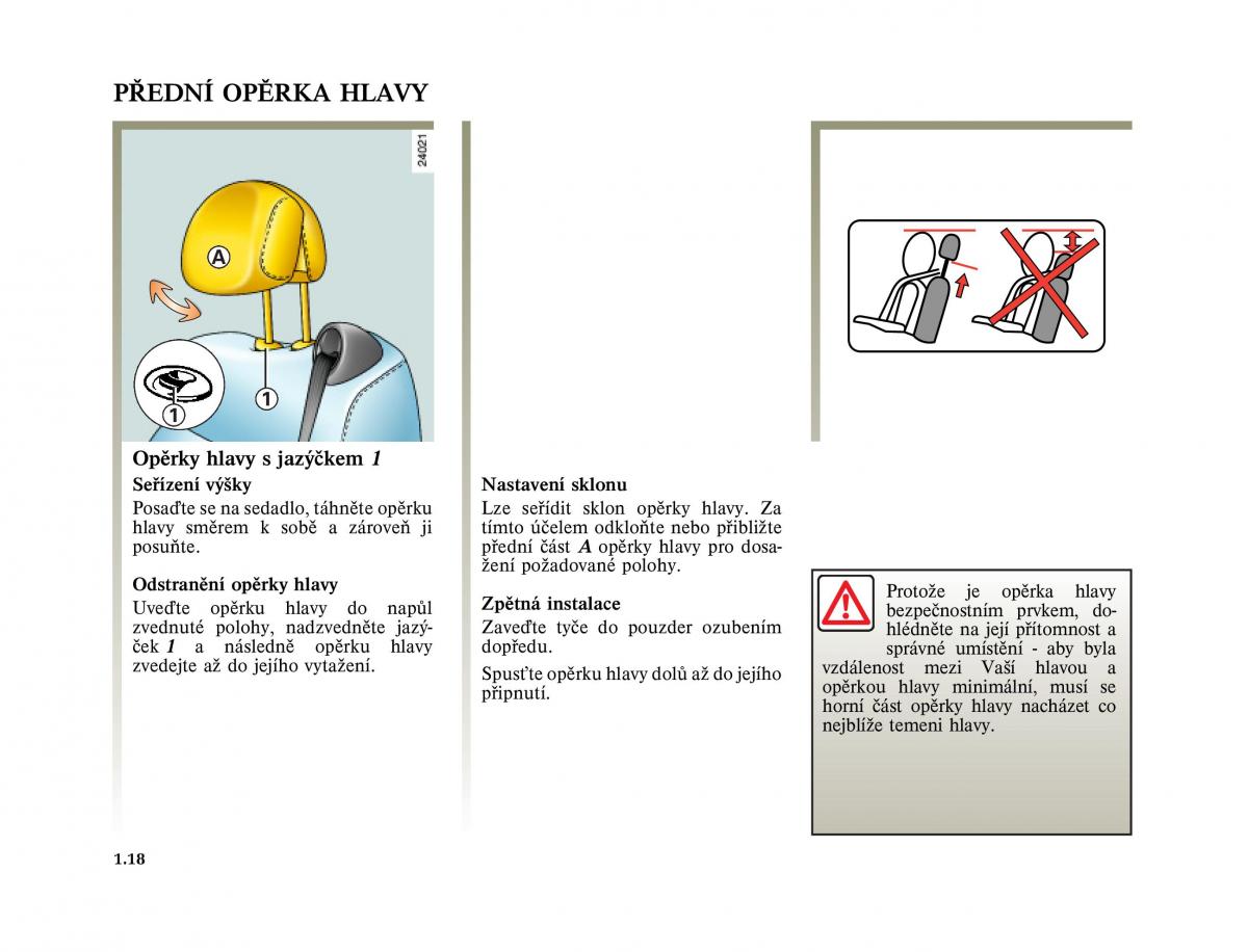 Renault Vel Satis instrukcja obslugi / page 28