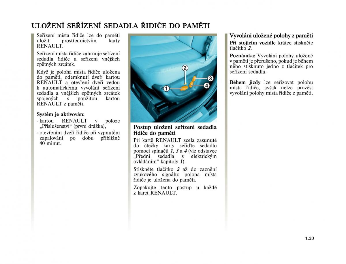 Renault Vel Satis instrukcja obslugi / page 33