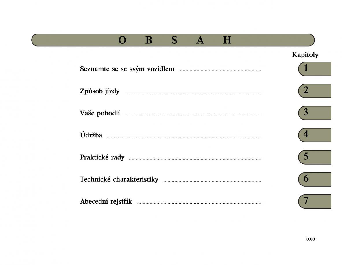 Renault Vel Satis instrukcja obslugi / page 5
