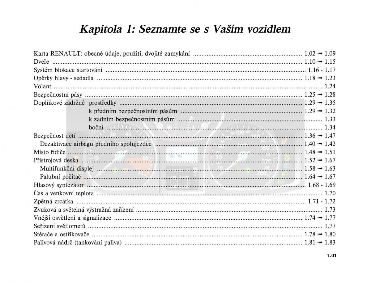 Renault Vel Satis instrukcja obslugi / page 11