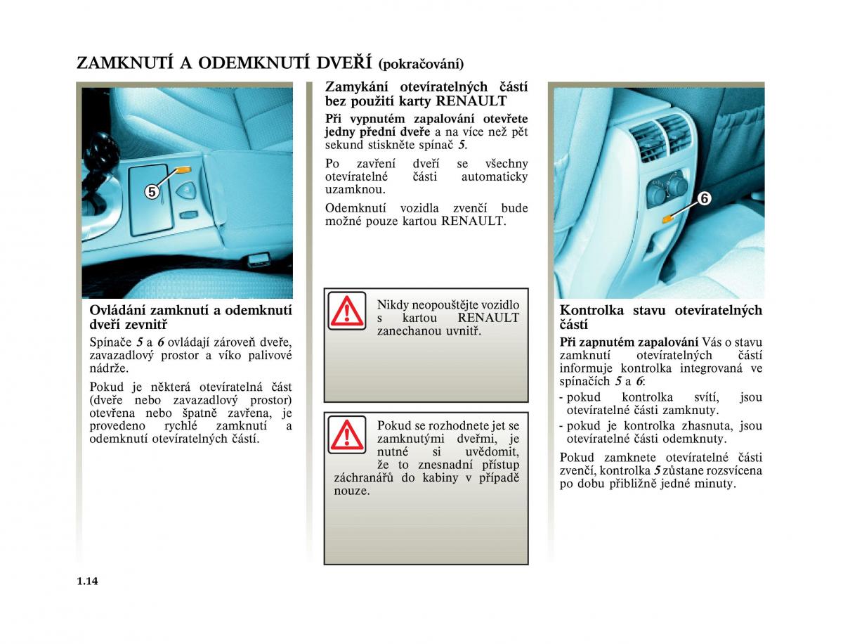 Renault Vel Satis instrukcja obslugi / page 24