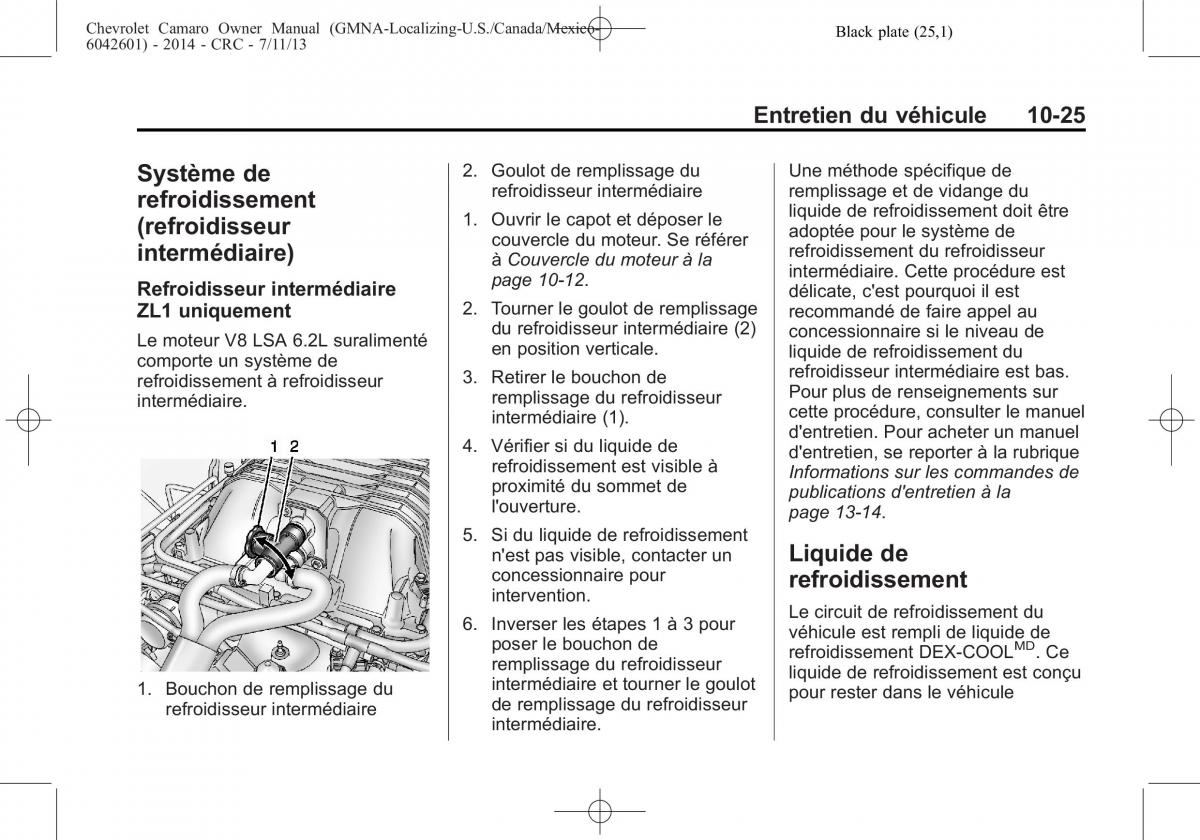 Chevrolet Camaro V 5 manuel du proprietaire / page 321