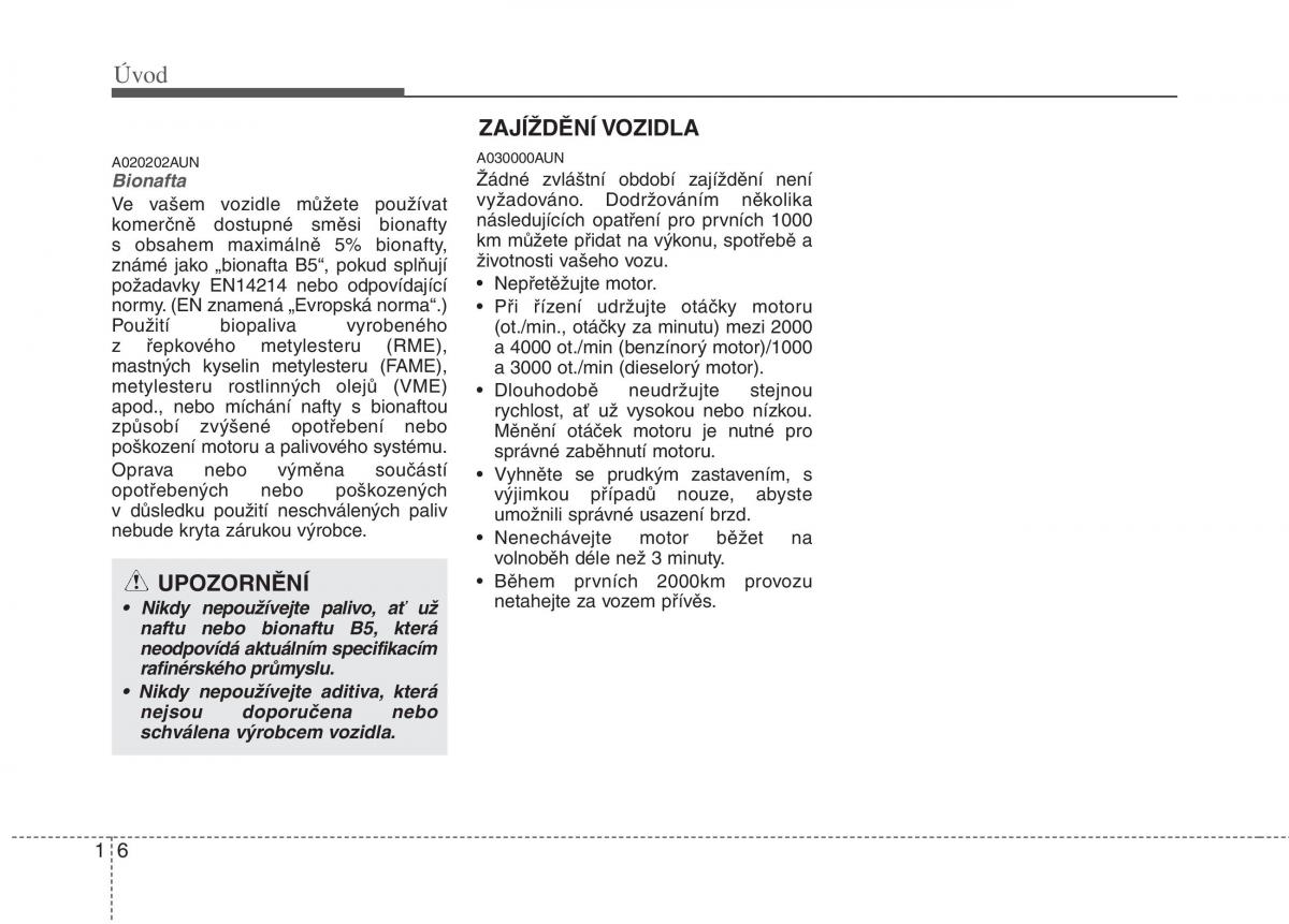 KIA Picanto I 1 navod k obsludze / page 9