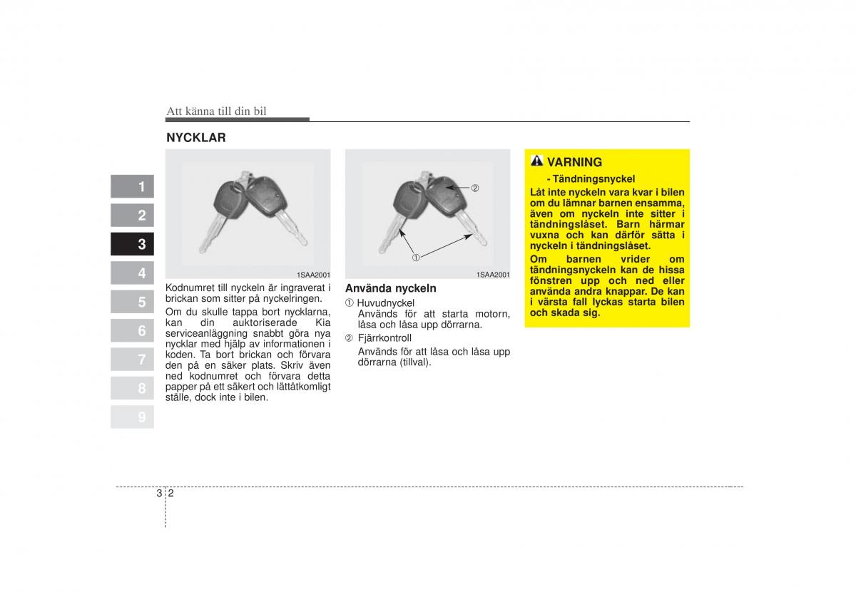 KIA Picanto I 1 instruktionsbok / page 17