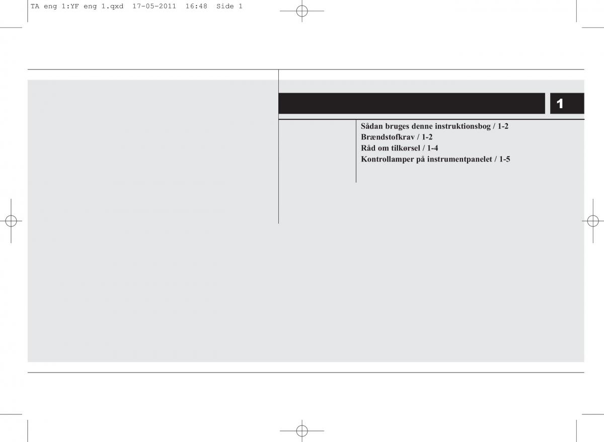 KIA Picanto II 2 Bilens instruktionsbog / page 5