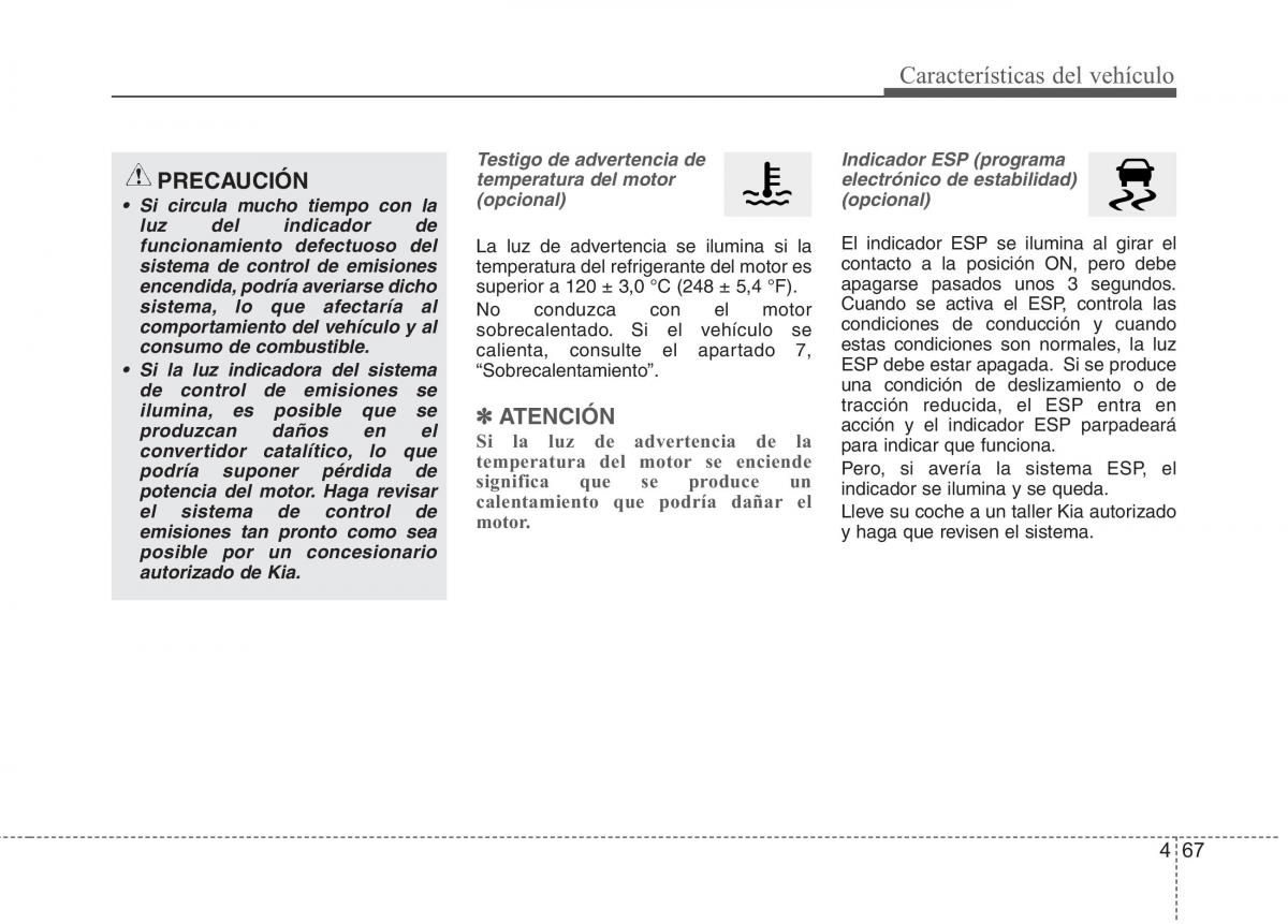 KIA Picanto II 2 manual del propietario / page 144