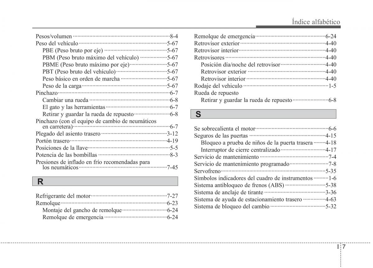 KIA Picanto II 2 manual del propietario / page 461