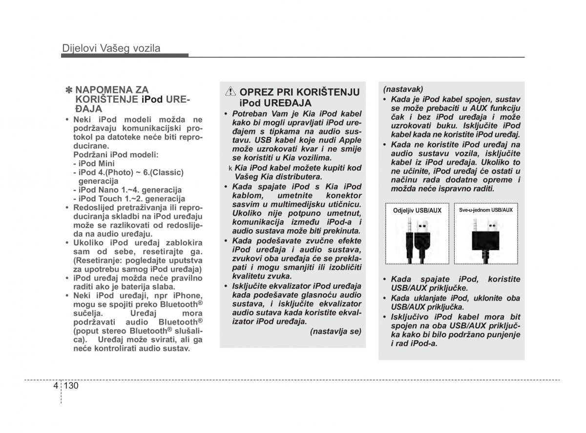 KIA Picanto II 2 vlasnicko uputstvo / page 207