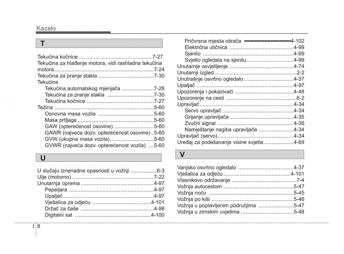 KIA Picanto II 2 vlasnicko uputstvo / page 421