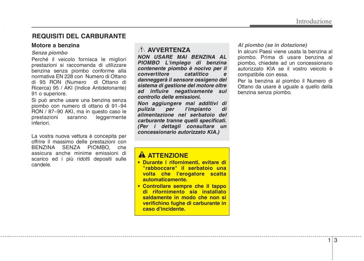 KIA Picanto II 2 manuale del proprietario / page 6