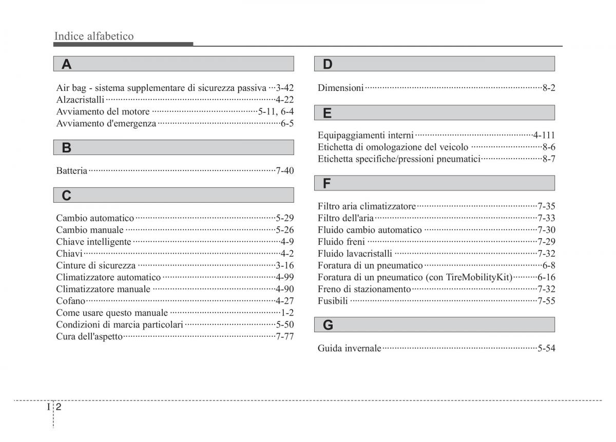 KIA Picanto II 2 manuale del proprietario / page 424