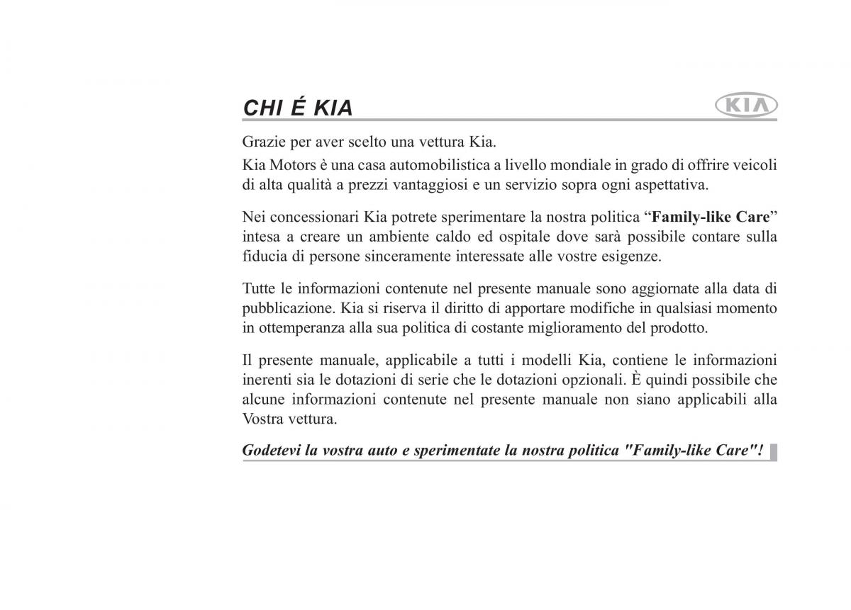 KIA Picanto II 2 manuale del proprietario / page 3
