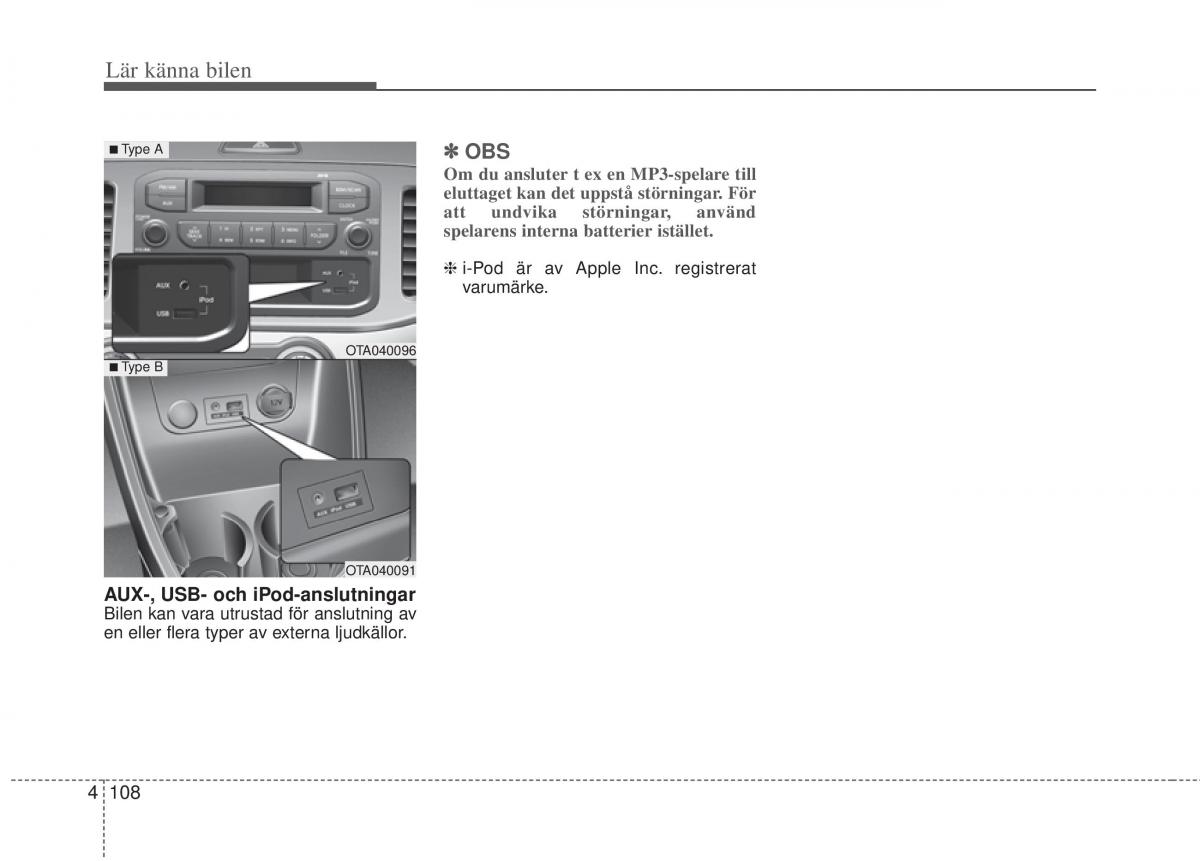 KIA Picanto II 2 instruktionsbok / page 178