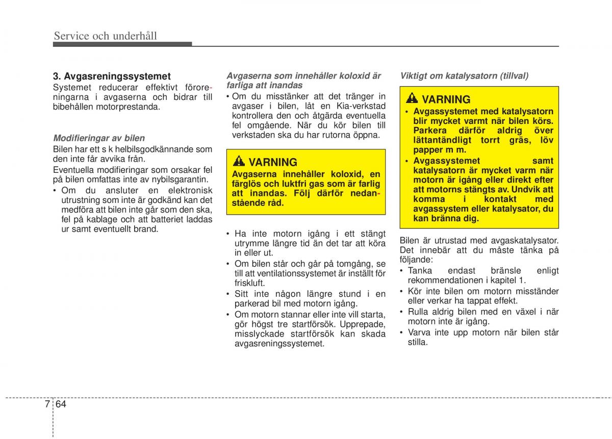 KIA Picanto II 2 instruktionsbok / page 346