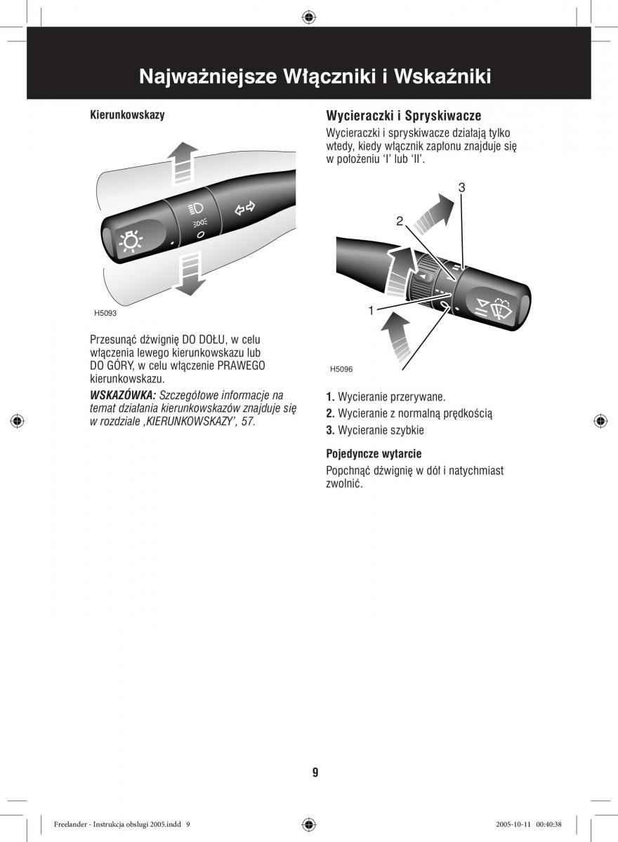 manual  Land Rover Freelander I 1 instrukcja / page 9