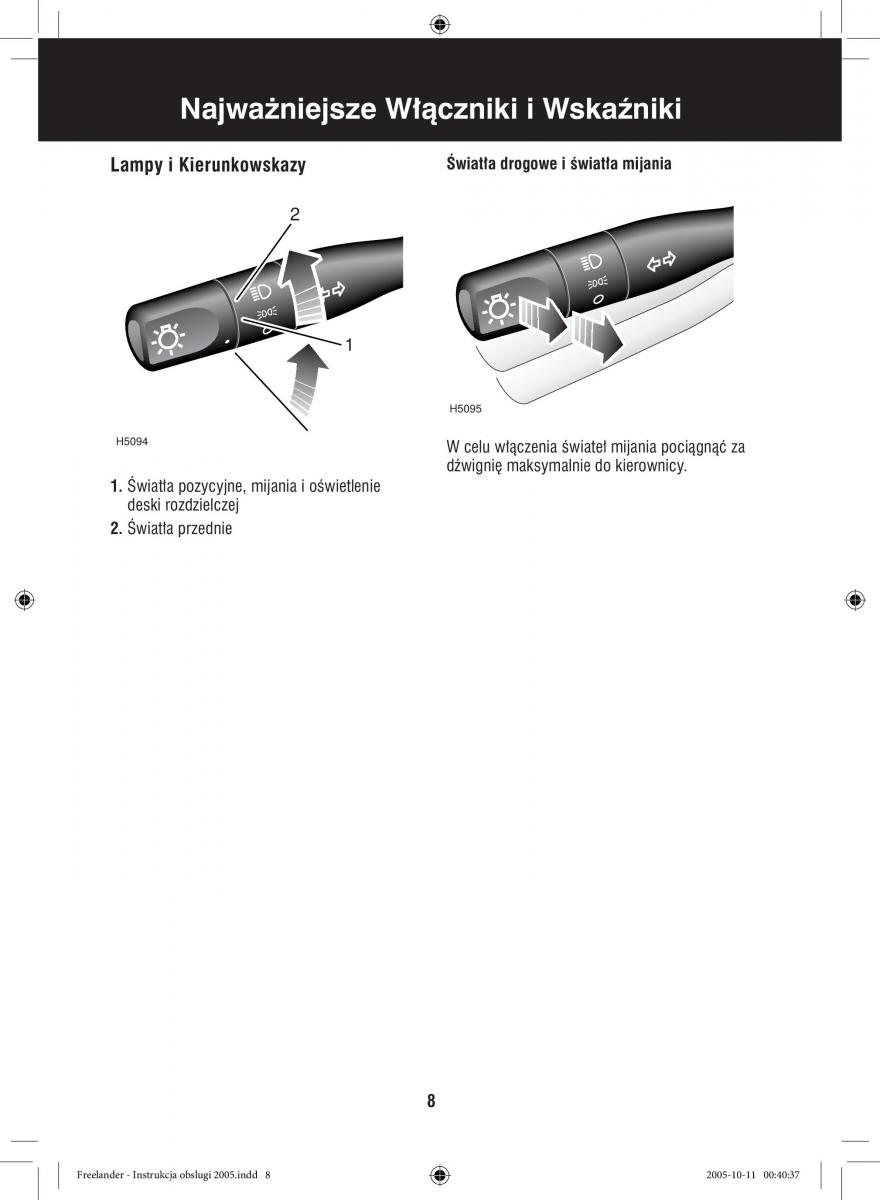 Land Rover Freelander I 1 instrukcja obslugi / page 8