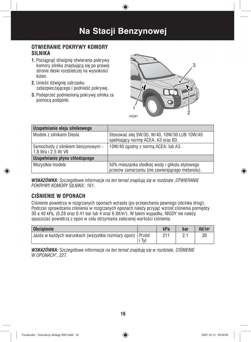 Land Rover Freelander I 1 instrukcja obslugi / page 16