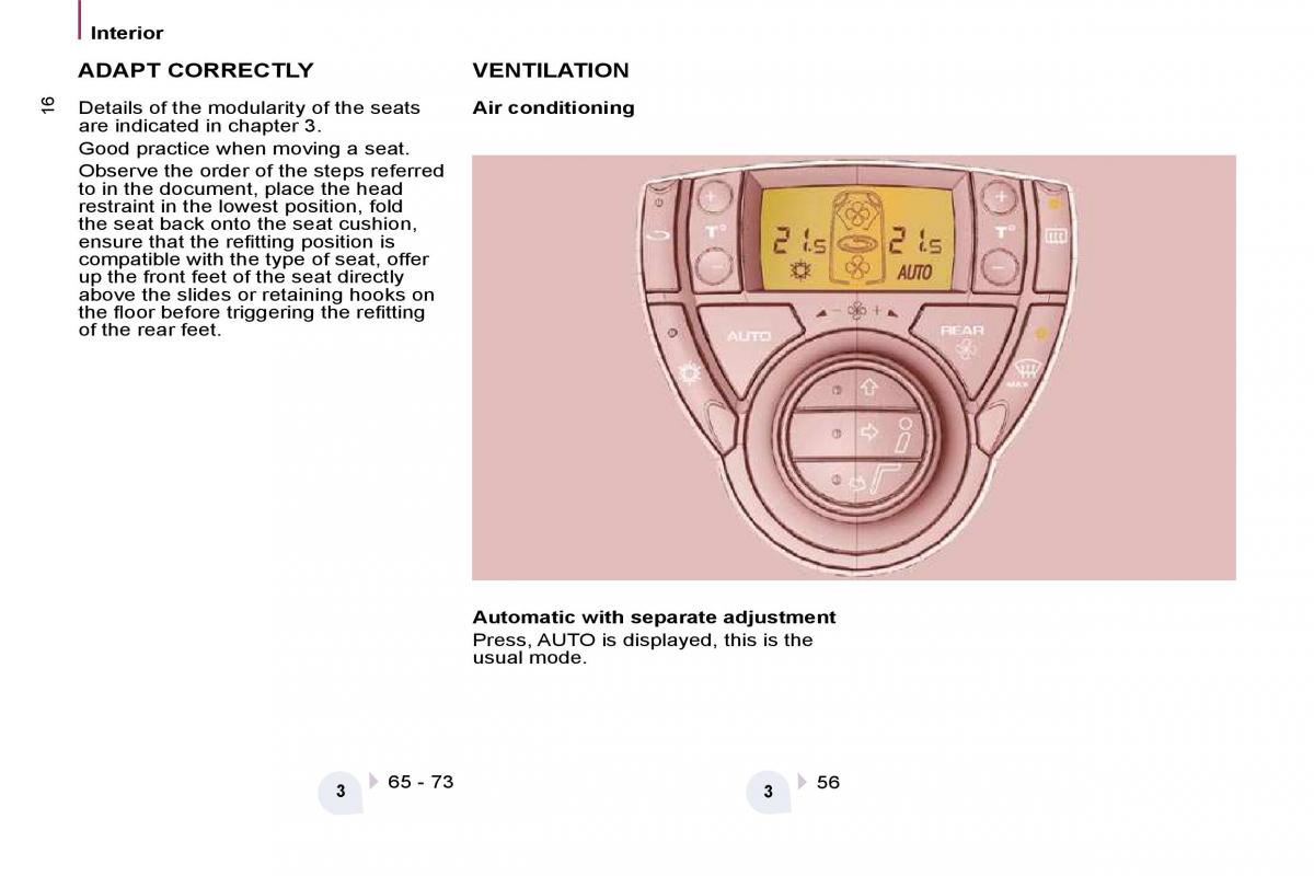 Citroen C8 owners manual / page 11