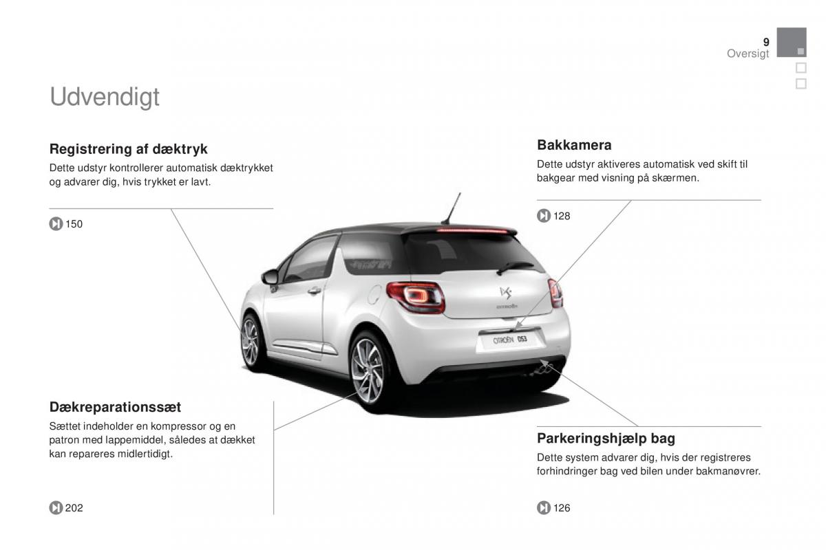 Citroen DS3 Bilens instruktionsbog / page 11