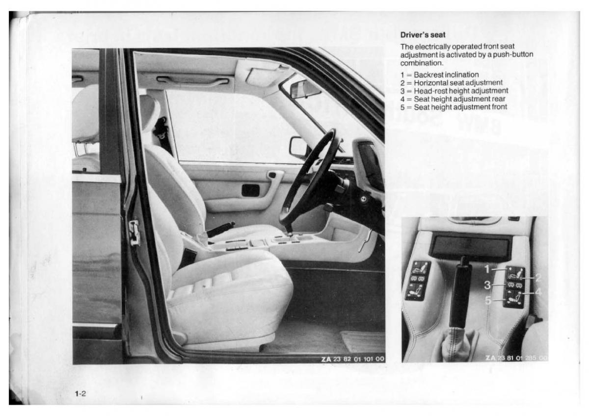 BMW 7 E23 owners manual / page 8
