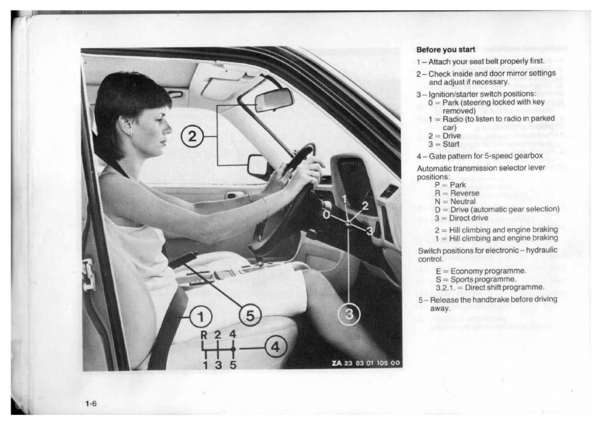 BMW 7 E23 owners manual / page 12